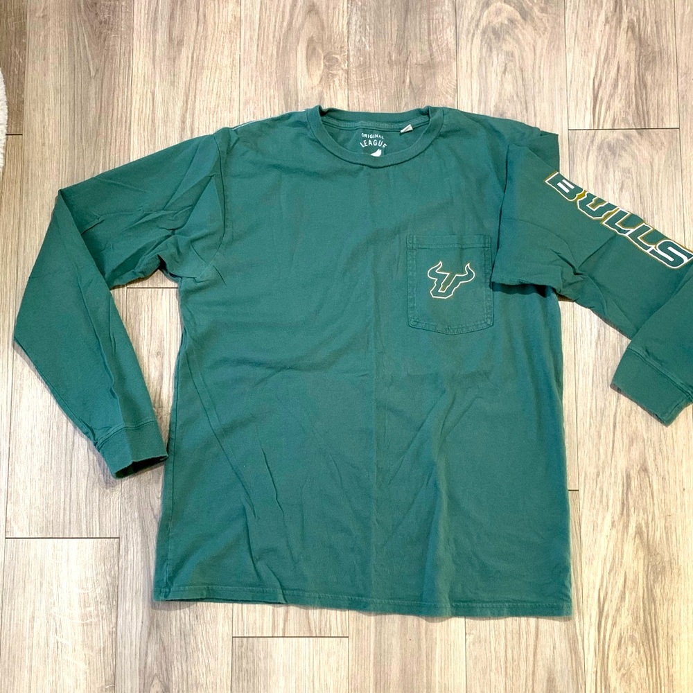 USF Long Sleeve Tee, Green, L (large)